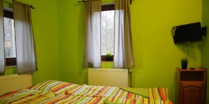 Bydlet budete v útulném dvoulůžkovém pokoji.