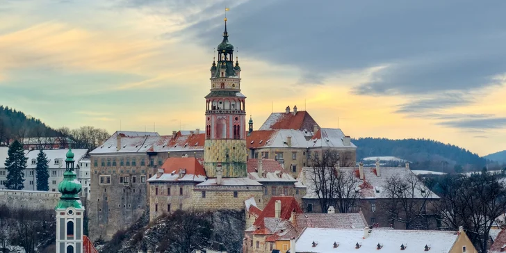 Český Krumlov je krásný i v zimě.
