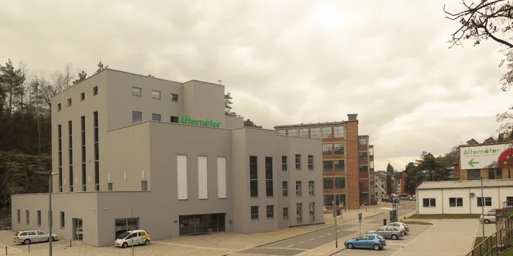 Ekotechnické centrum Alternátor najdete v Třebíči v bývalém továrním areálu v Borovině.
