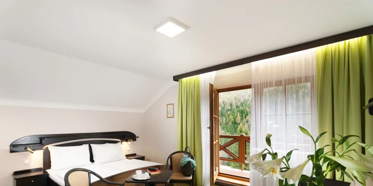 Za príplatok si môžete dohodnúť pobyt v izbe Comfort plus s balkónom a výhľadom.