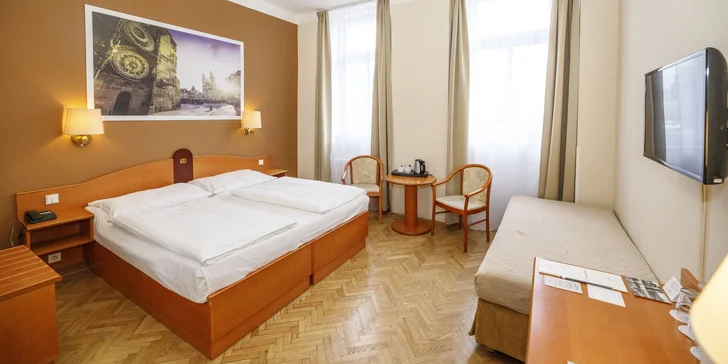 Pohodová dovolenka v Prahe: ubytovanie v hoteli blízko Florence s bufetovými raňajkami