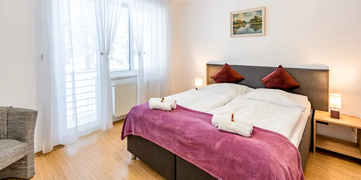 Apartmány sú skutočne priestranné a zariadené kvalitným nábytkom, aby ste sa cítili pohodlne