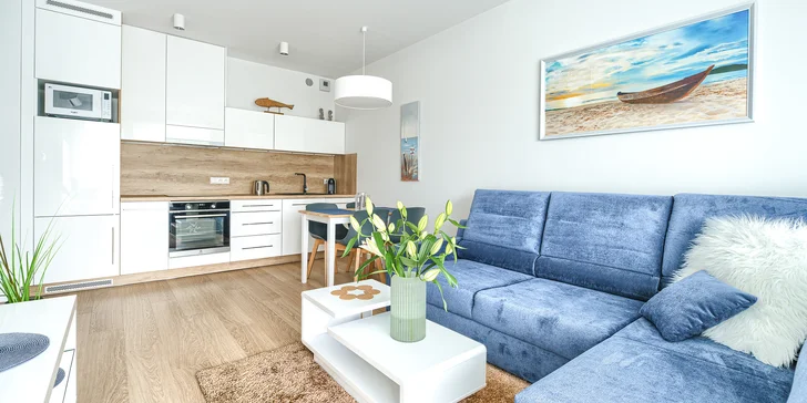 Na výběr je ubytování ve studiích a apartmánech až pro 4 osoby. 