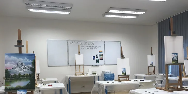 Ateliér v ulici Neklanova v Praze.