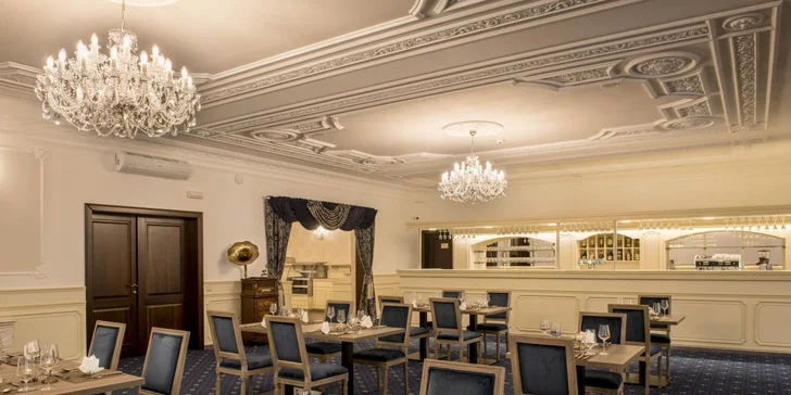 Večer můžete využít 30% slevu na 5chodovou gourmet večeři.