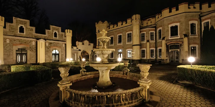 Hotel se nachází hned u zámku Hluboká nad Vltavou. 