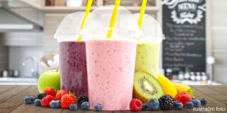 Doplňte vitamíny: 2 mléčné nebo klasické koktejly z fresh baru na Slovanech