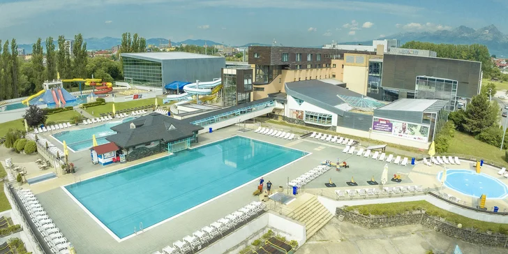 V AquaCity najdete až 13 bazénů s termální vodou.