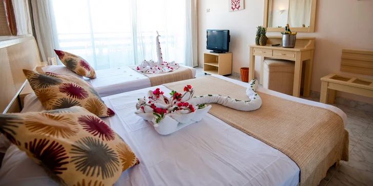 Ubytujete se v The Grand Hotelu***+ v Hurghadě.