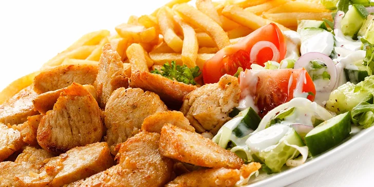 2 x kebab s hranolčekmi a zeleninovou oblohou - s dovozom!
