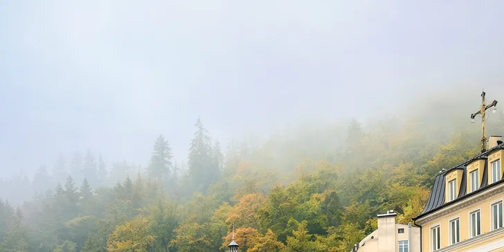 Hotel se nachází přímo v lázeňském centru, cca 500 m od Vřídelní kolonády.