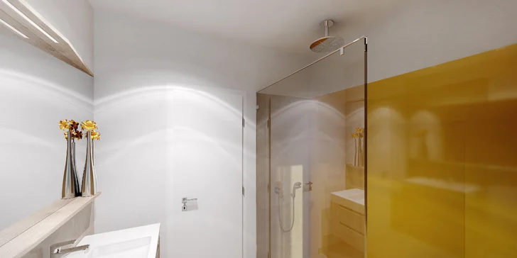 Každý apartmán je jinak barevně laděný.