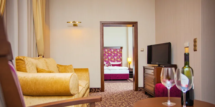 Apartmány Premium mají dvě místnosti.