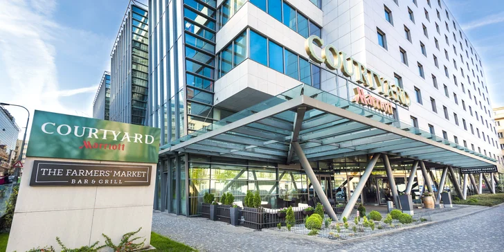 Pobyt v hoteli Courtyard by Marriott: výborná lokalita, raňajky aj fitness, parkovanie a dieťa zdarma