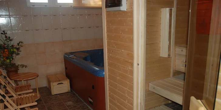 Pokud jste spíš na relax, i na ten může dojít. Vždyť do wellness s finskou saunou a vířivkou máte zajištěn neomezený přístup.
