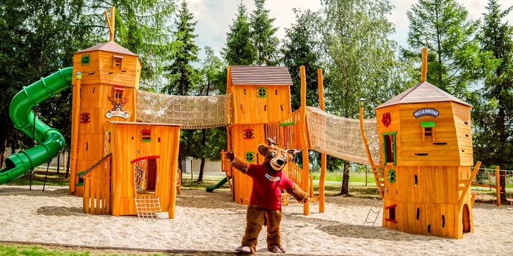 Děti si užijí celodenní zábavu na Mega dětském hřišti Hubertíkovo nebo v Domě zábavy.