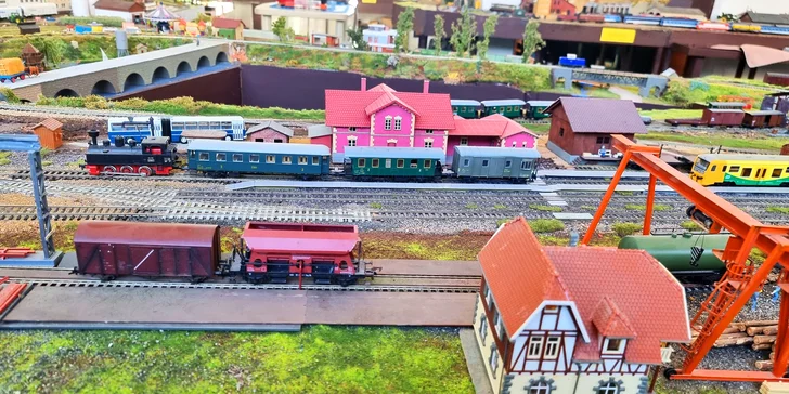 Těšte se na modelové kolejiště, železniční scenérie a různé tematické celky: třeba model africké železnice, ale i českou či zimní krajinu, hrady, stavby i postavičky. 