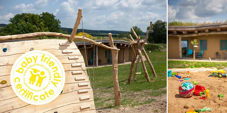 Děti tu budou jako v ráji. Areál má certifikát baby friendly. 