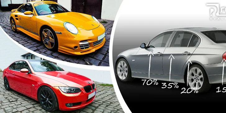 Tónování zadních autoskel americkou fólií SunTek