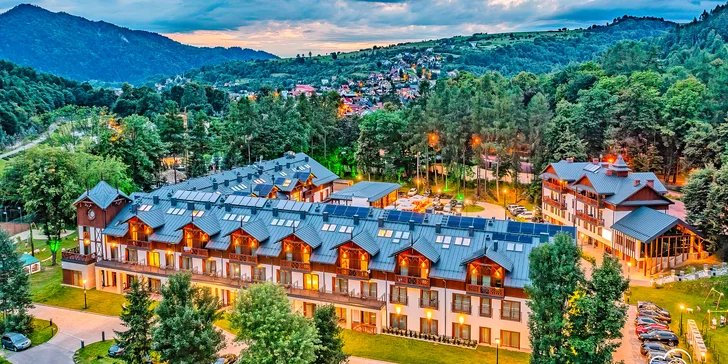 Hotel je zasadený do malebného prostredia poľských Pienín.