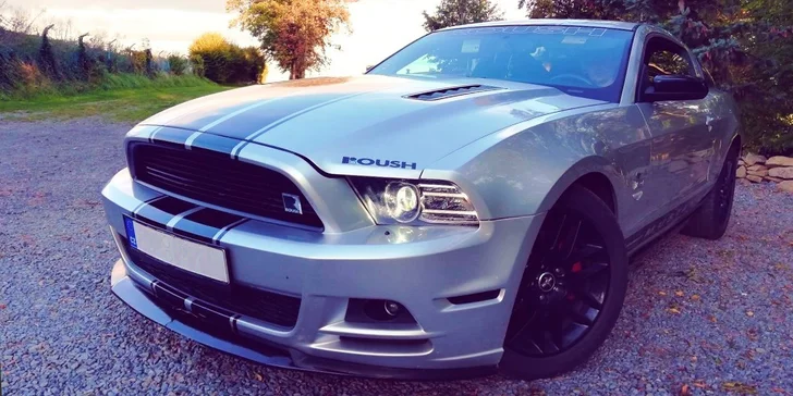 Tenhle stroj má úpravu motorizace slavné americké firmy Roush – má např. upravené vstřikování paliva, vyladěný výfukový systém, parádní sportovní filtry i sání vzduchu.