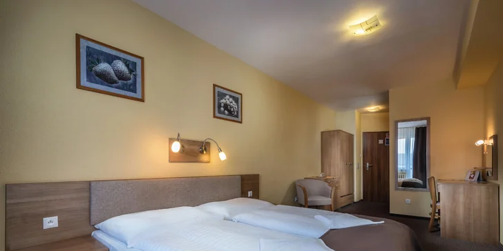 V nabídce najdete také dvoulůžkové pokoje Comfort, které jsou po kompletní rekonstrukci.