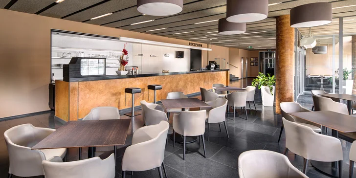 Hotel stojí v centru města v blízkosti sadů Bedřicha Smetany. 