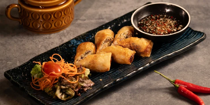Na úvod si dáte knedlíčky gyoza.