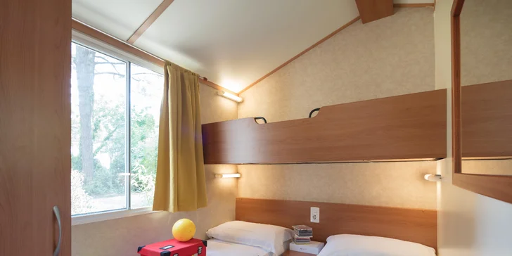 Rodiny ocenia varianty F (21 m²) alebo F Plus (24 m²) s dvoma oddelenými spálňami. V jednej nájdete manželskú posteľ, v druhej dve lôžka a poschodovú posteľ.