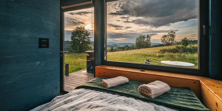 Tiny House Louis najdete jen 8 km od Frymburku.