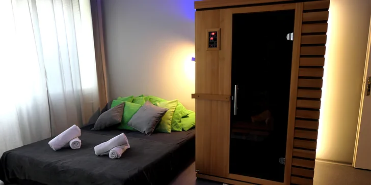 Těšte se také na 60 nebo 90 minut v privátním wellness.