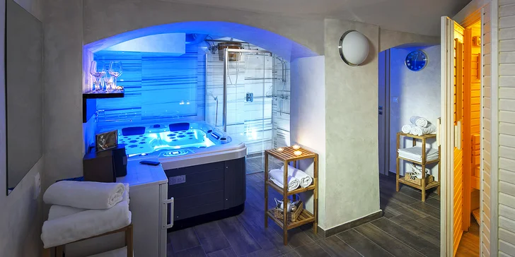 Pronájem privátní sauny nebo vířivky ve wellness centru U Gigantu