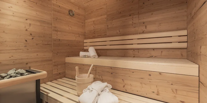 V jednom z apartmánov je fínska sauna, ktorú môžete využívať podľa ľubovôle.