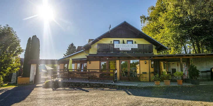 Za krásami Šumavy: penzión s polpenziou a wellness aj zábavou