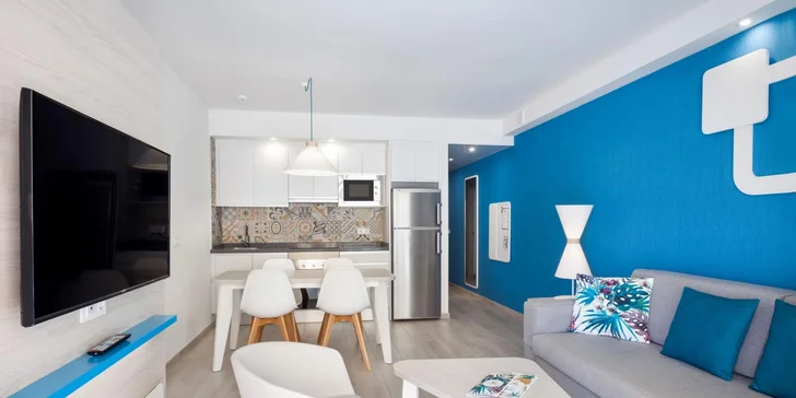Apartmány disponují vybaveným kuchyňským koutem.