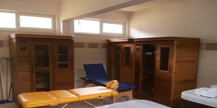 Se správnou variantou si užijete i 2 hodiny v privátním wellness s vířivkou a infrasaunami.