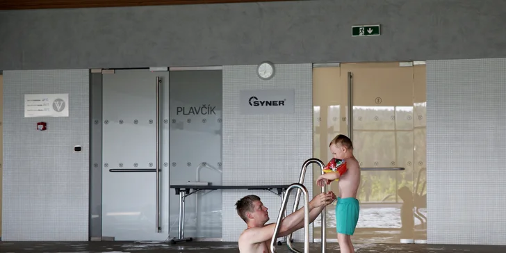 V bazénu a wellness si užijete dvě hodiny.