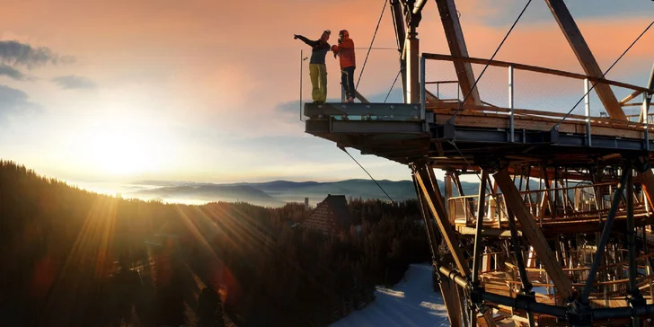 Vstupy na vyhliadkovú vežu TATRAS TOWER pri Štrbskom plese či jazda toboganom