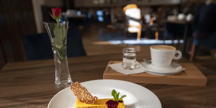 Na závěr vás čeká dýňový cheesecake. 