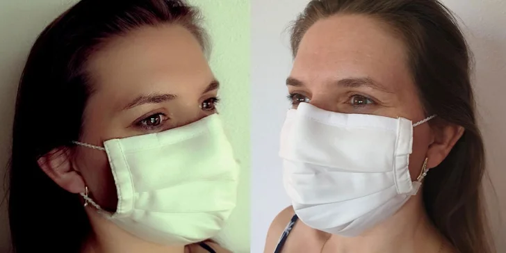 Rúška sú kvalitné, 3-vrstvové s filtrom, antibakteriálnou úpravou, s viazaním na šnúrky, tvarovateľným okrajom na nose, opätovne použiteľné, zo 100 % bavlny.
