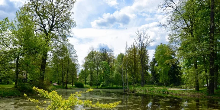 Projděte si přilehlý park s romantickými zákoutími. 