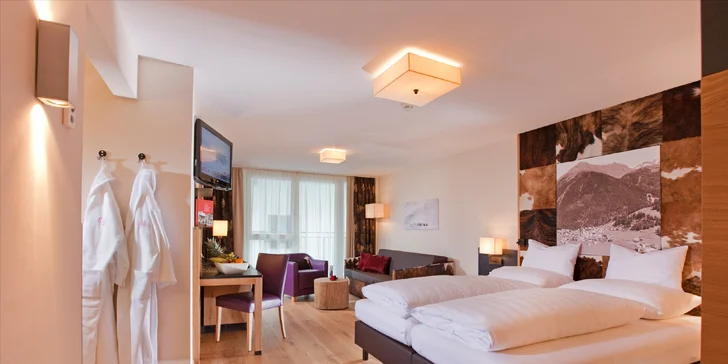 Připraven pro vás bude útulný pokoj Classic o rozloze 30 m², nebo zvolíte prostornější variantu Deluxe. 