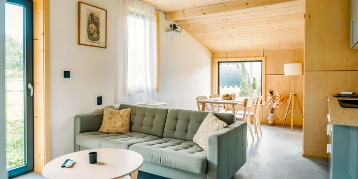 Hygge–cabin je vhodný až pre šiestich hostí.