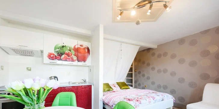 Standardní apartmán má kapacitu 5 osob. 
