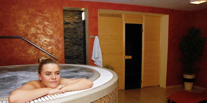 V balíčku máte i privátní relax ve wellness zóně. 