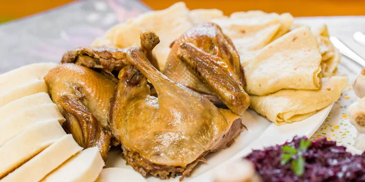 2200 – 2500 g Celá pečená kačica