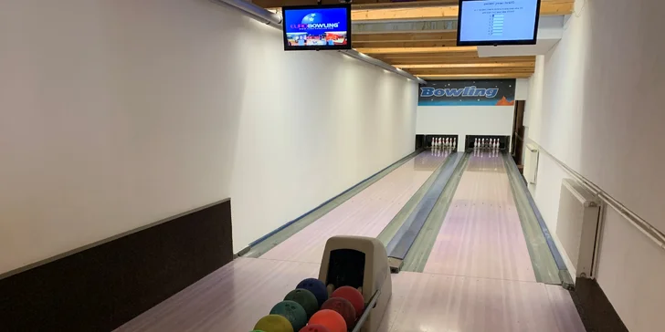 Kredit 500 Kč můžete využít i na pronájem bowlingové dráhy. 