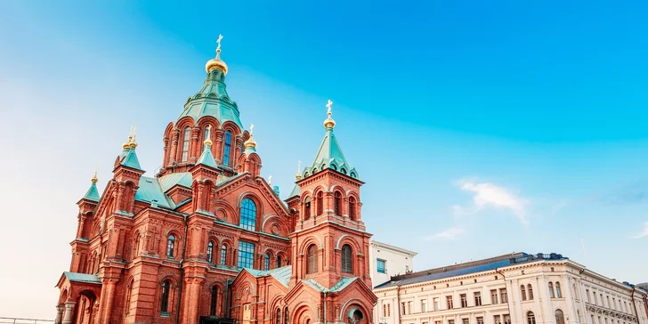 V meste Helsinky si prezriete pravoslávnu Uspenskú katedrálu.