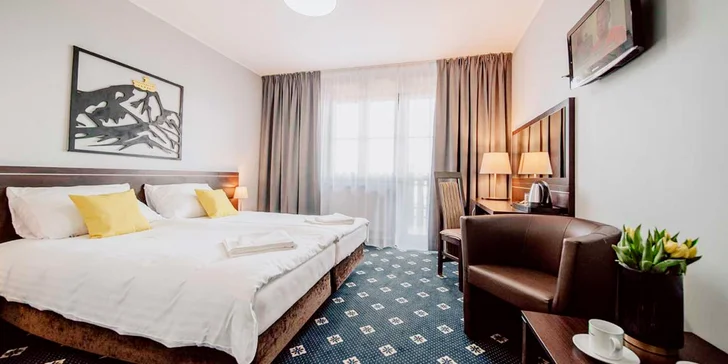 V hotelu Karpacki & Spa se zabydlíte ve dvoulůžkovém pokoji Standard. 
