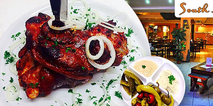 2 kg pečeného bavorského kolena s oblohou